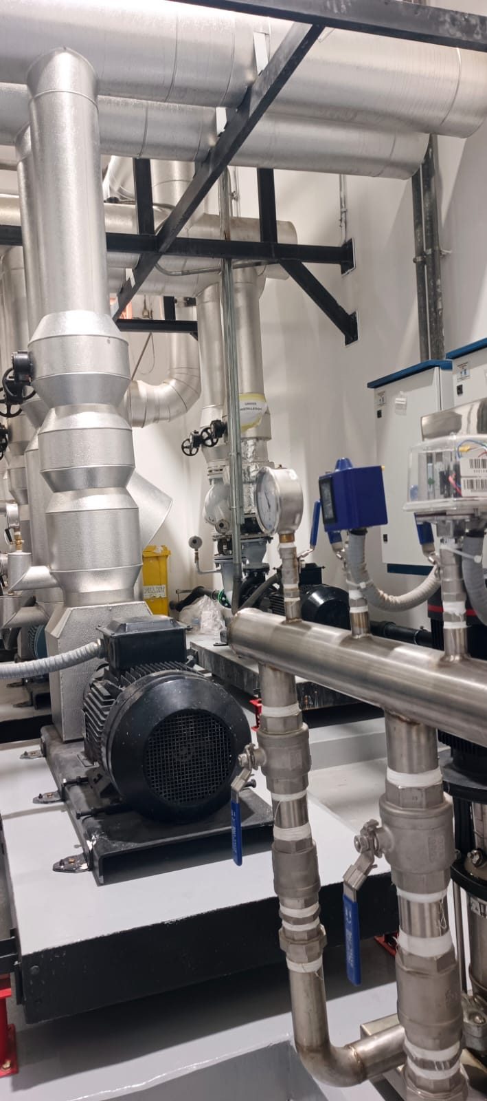 Pumps and insulated utility piping